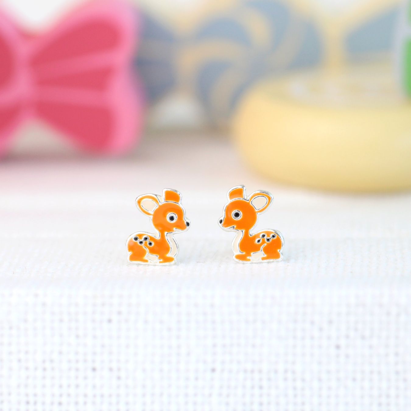 Orecchini pendenti & Orecchini a lobo: Kinder Ohrringe BAMBI 925 Silber – Nuovo e nell'imballaggio originale da Stallikon venduto da Bergli18 1