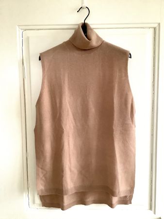Rollkragen ärmellos, 100% Wolle, S/M Zara Collection Neu
