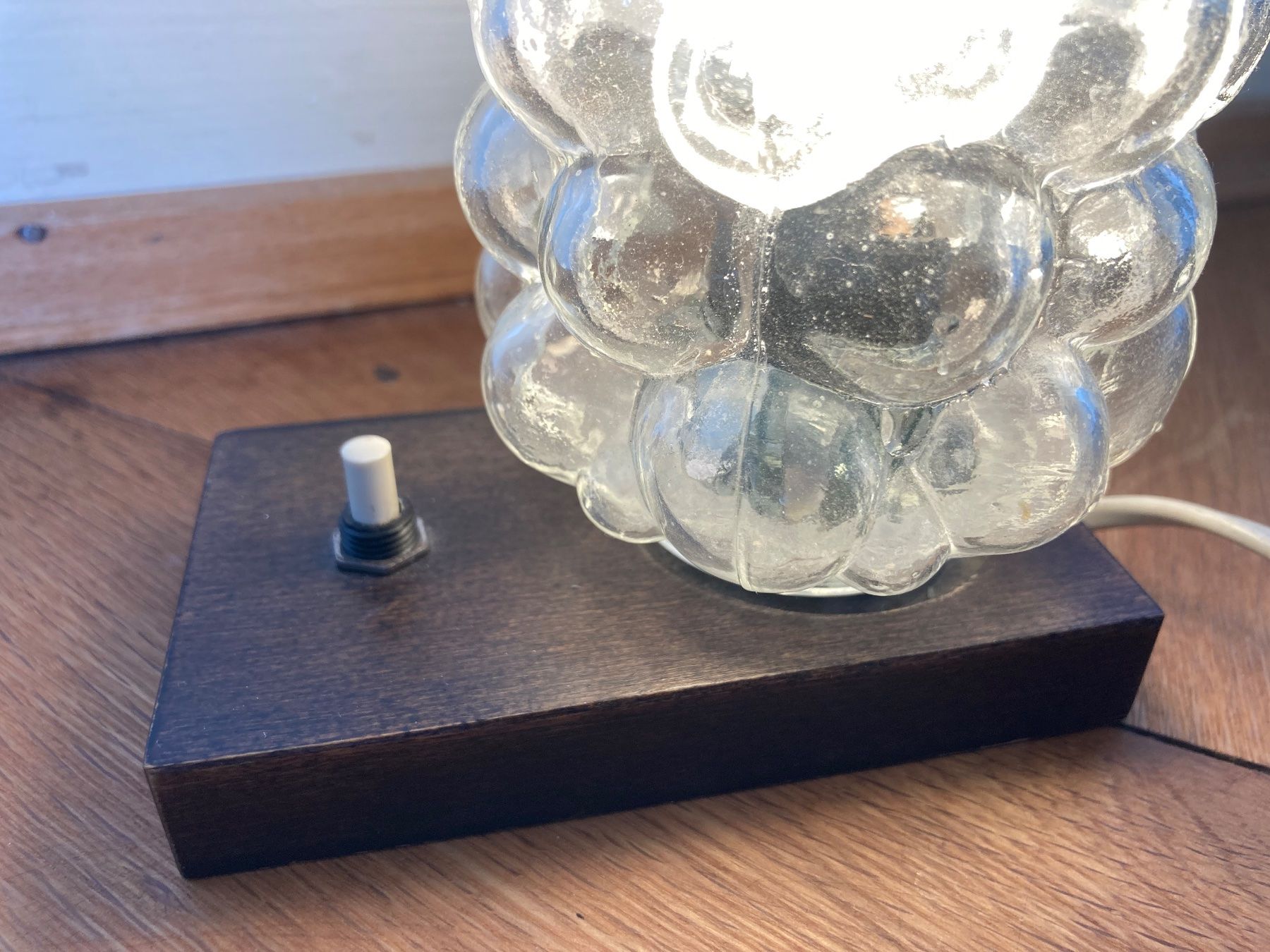 Lampade: Mid Century Glas Lampe – Usato da Basel venduto da fischstaeblii 2