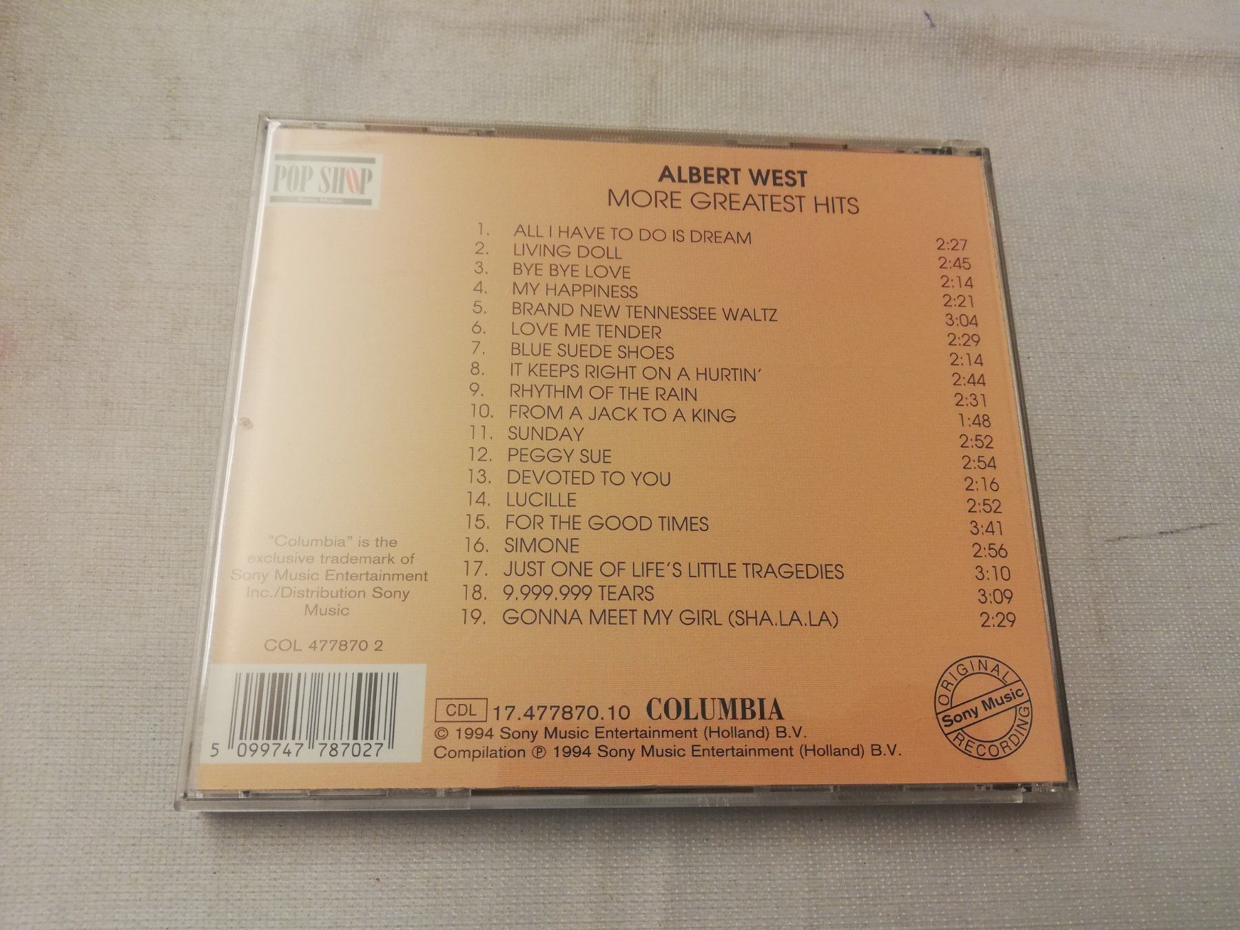 CD: ALBERT WEST - MORE GREATEST HITS – Usato da Bern venduto da Vinylsound.ch 1