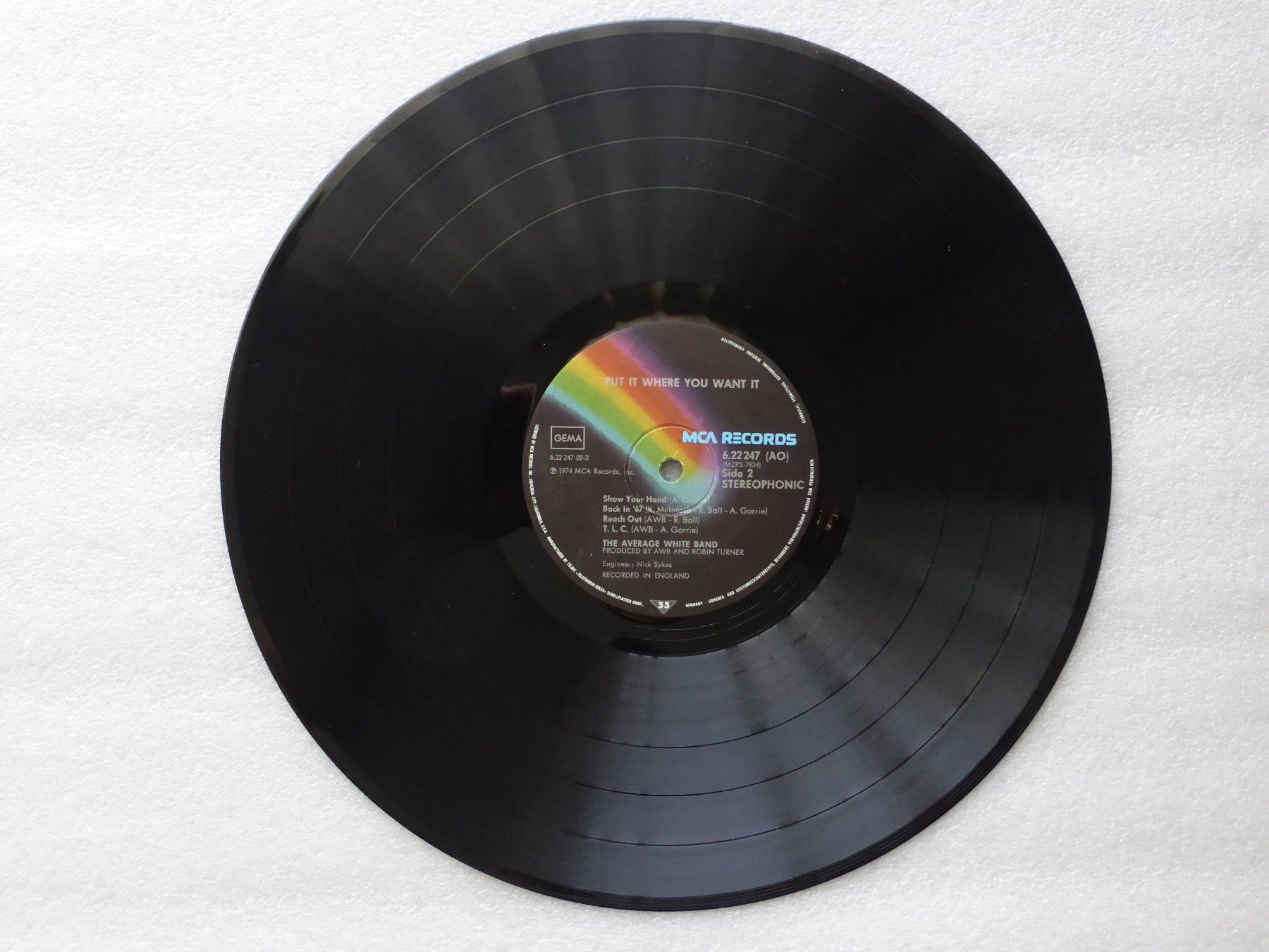 Dischi in vinile: VINYL  LP   THE AVERAGE WHITE BAND – Usato da Küssnacht am Rigi venduto da Sunnestrahl 2