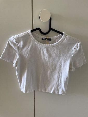 Croque top t shirt blanc Zara s