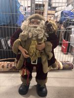 Weihnachtsfigur Samichlaus Dekoration Stoff guter Zustand
