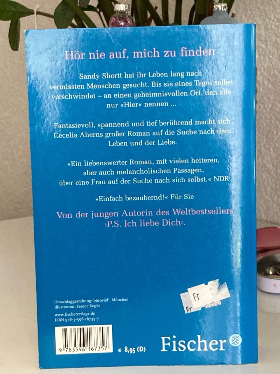 Libri: Vermiss mein nicht  -  Cecelia Ahern – Usato da Frauenfeld venduto da AlphaCentauri_369_ 1