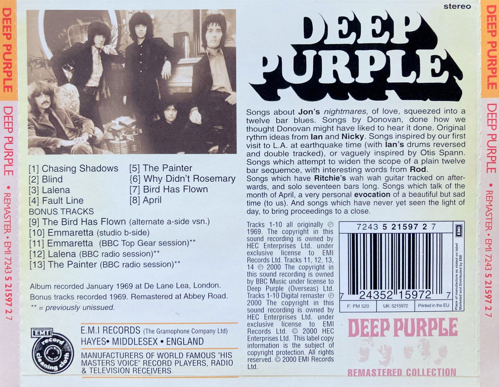 CDs: DEEP PURPLE - S/T – D'occasion à Bottens par hotter-than-hell 1