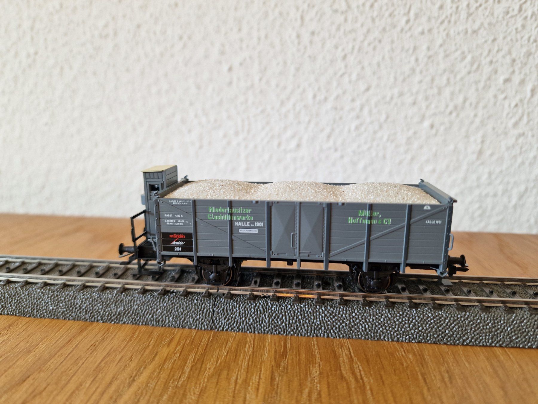 Märklin Modellini di ferrovie: Märklin Hochbordwagen Müller Hoffmann & Co. H0 – Usato da Matten b. Interlaken venduto da lor_hr9w