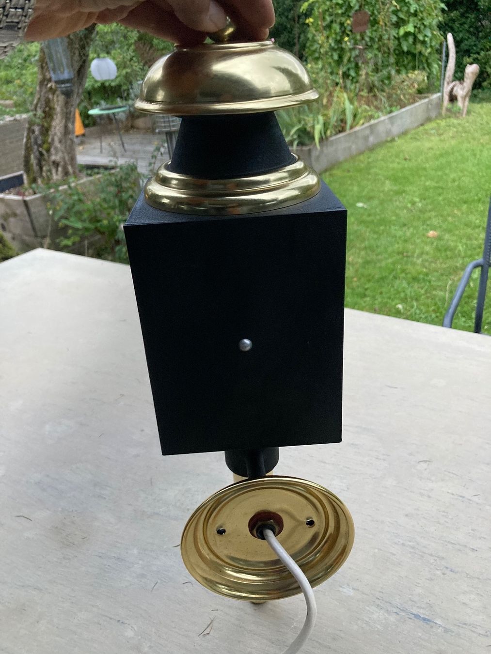 Lampade: Schöne Kutscherlampe elektrifiziert – Usato da Moerschwil venduto da Corsica61 1