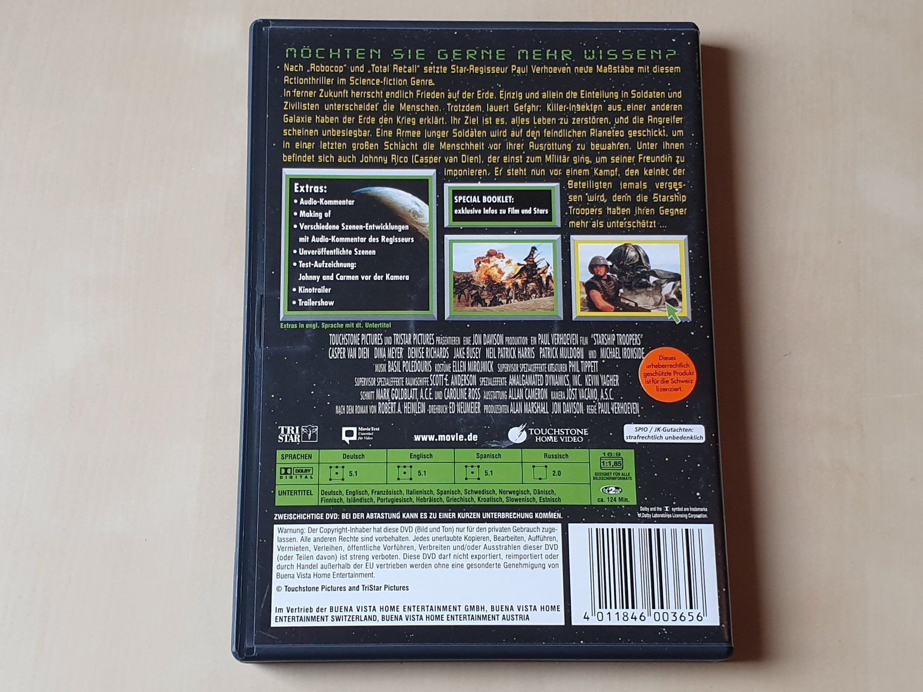 Alle DVDs: Starship Troopers – Gebraucht aus Stansstad von collectorsshop 1
