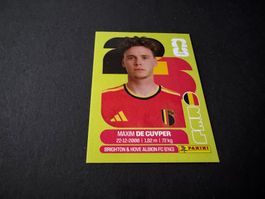 Panini Fifa Fussball WM 2026 Sticker Maxim De Cuypere BEL 7