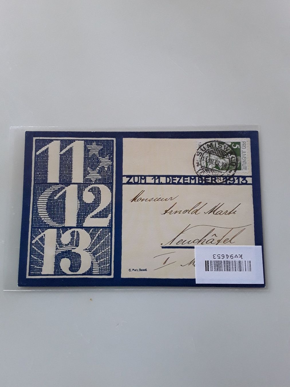 Cartoline postali: Schnapszahl – Usato da Kriens venduto da Seppikem