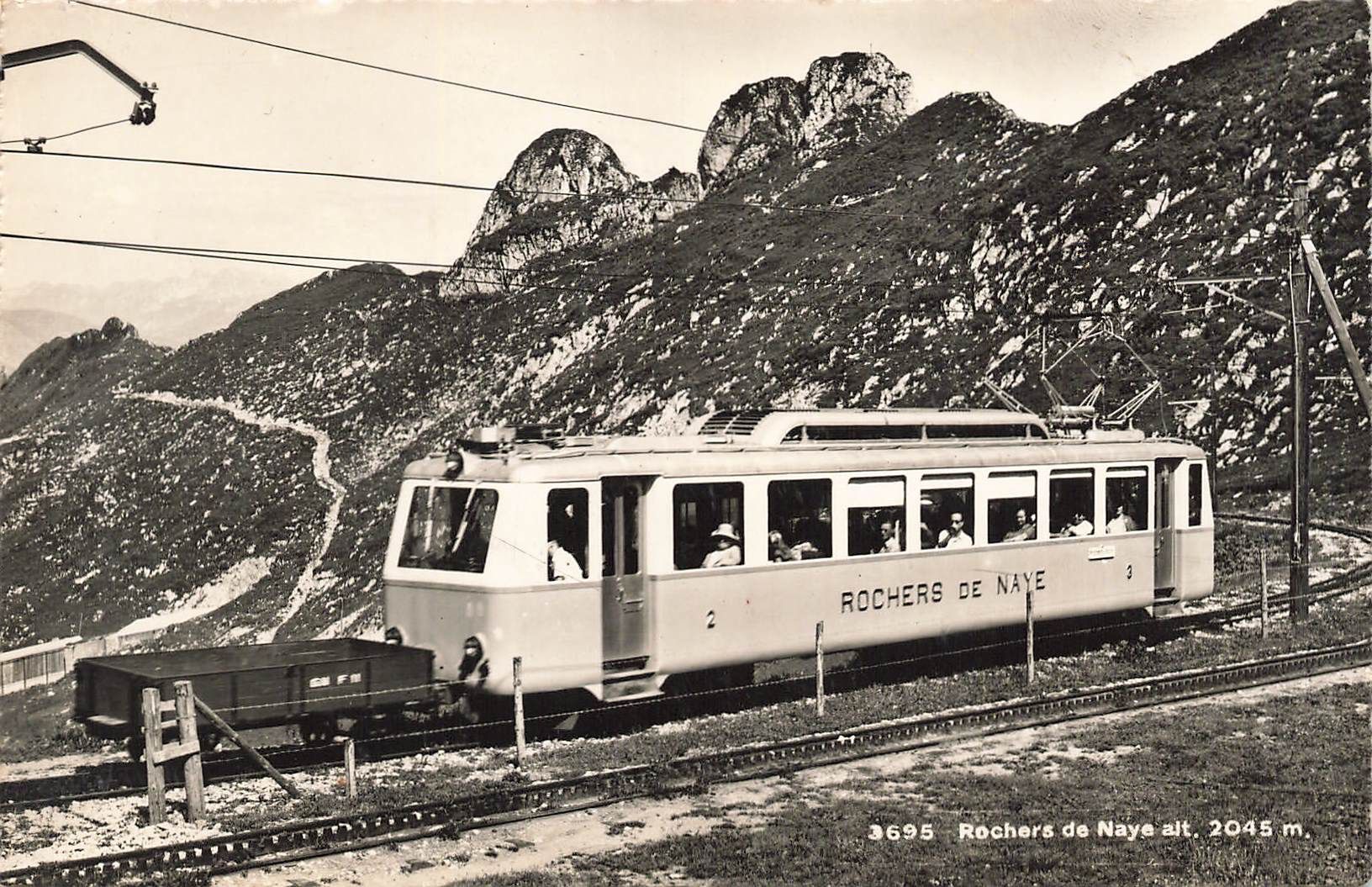 Cartoline postali: Rochers de Naye VD Bergbahn Bahn – Usato da Biasca venduto da Blenio71