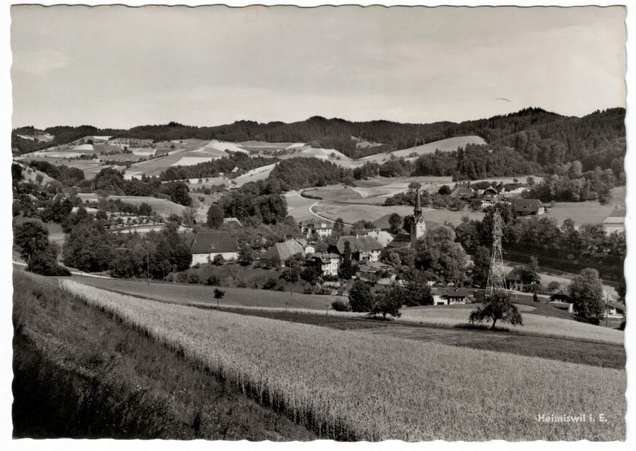 Cartoline postali: Heimiswil im Emmental, um 1950 – Usato da Frauenfeld venduto da POML