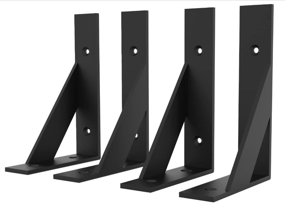 Regale: Black Metal Shelf Bracket, 10 x 15 cm – Neu und originalverpackt aus Adliswil von fashionholic