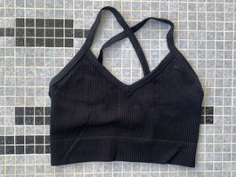 Haut court sport On Body noir, taille S