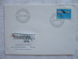 1969 FDC 50 Jahre Flugpostverkehr SBK 465