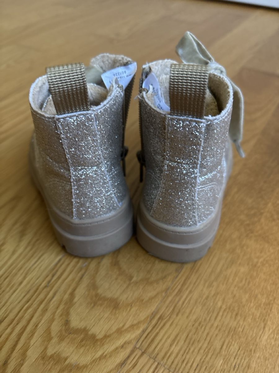 H&M Scarpe per ragazze: H&M Kinderstiefel Glitzer goldig, Gr. 20/21 – Usato da Kemptthal venduto da bklaudia 2
