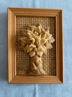 Herbstliche Wanddeko, Holzrahmen mit Sujet Apfelbaum