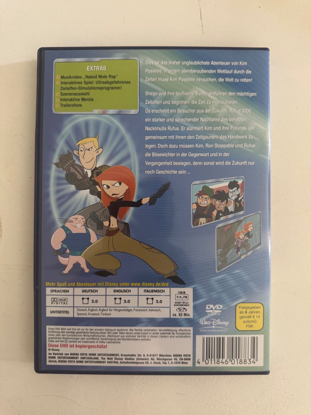 Tutti i DVDs: KIM POSSIBLE. / MISSION ZWISCHEN DEN ZEITEN – Usato da Basel venduto da san_2qlq 1