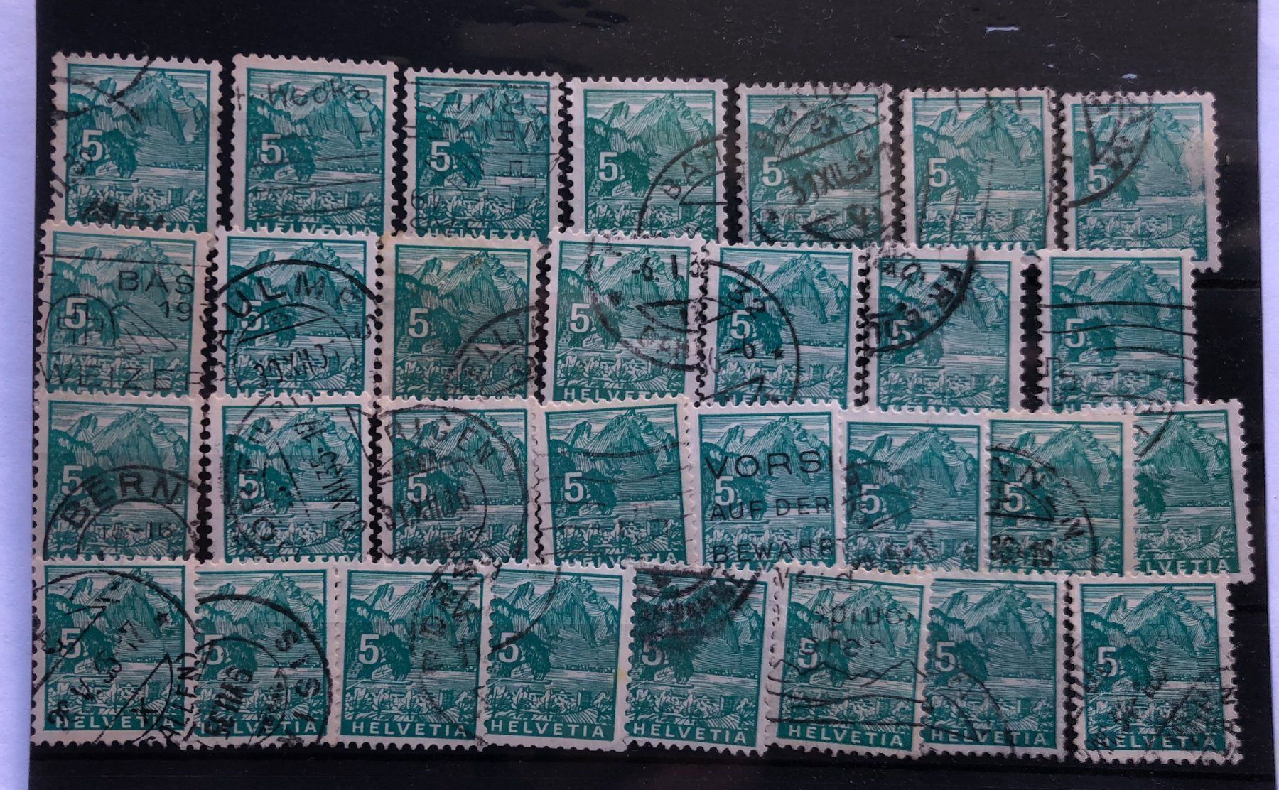 Alle Briefmarken: Nr.195 Landschftbilder Lot – Gebraucht aus Aarau von Billa007