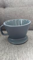Keramik Kaffeefilter Halter, Handfilter, hellblau, Neu!