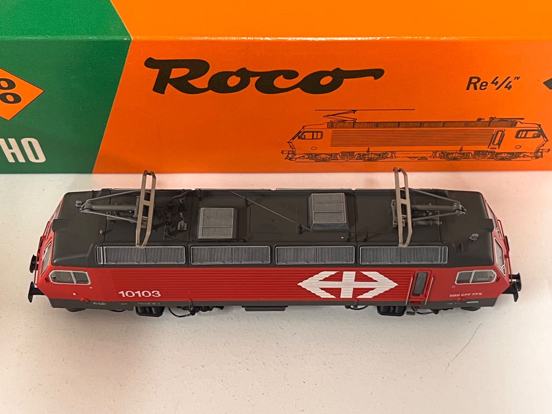 Roco Modellini di ferrovie: Roco SBB Re 4/4 10103 H0 AC Analog – Usato da Geroldswil venduto da TopTrain54 4