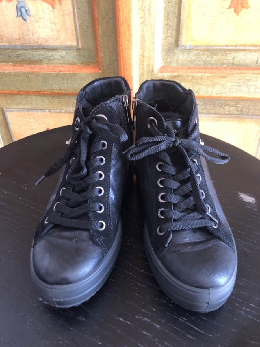 Herrenschuhe: Baskets montantes noires avec fermeture éclair - Taille 36 – Neu (gemäss Beschreibung) aus Biel/Bienne von Lianumi 2