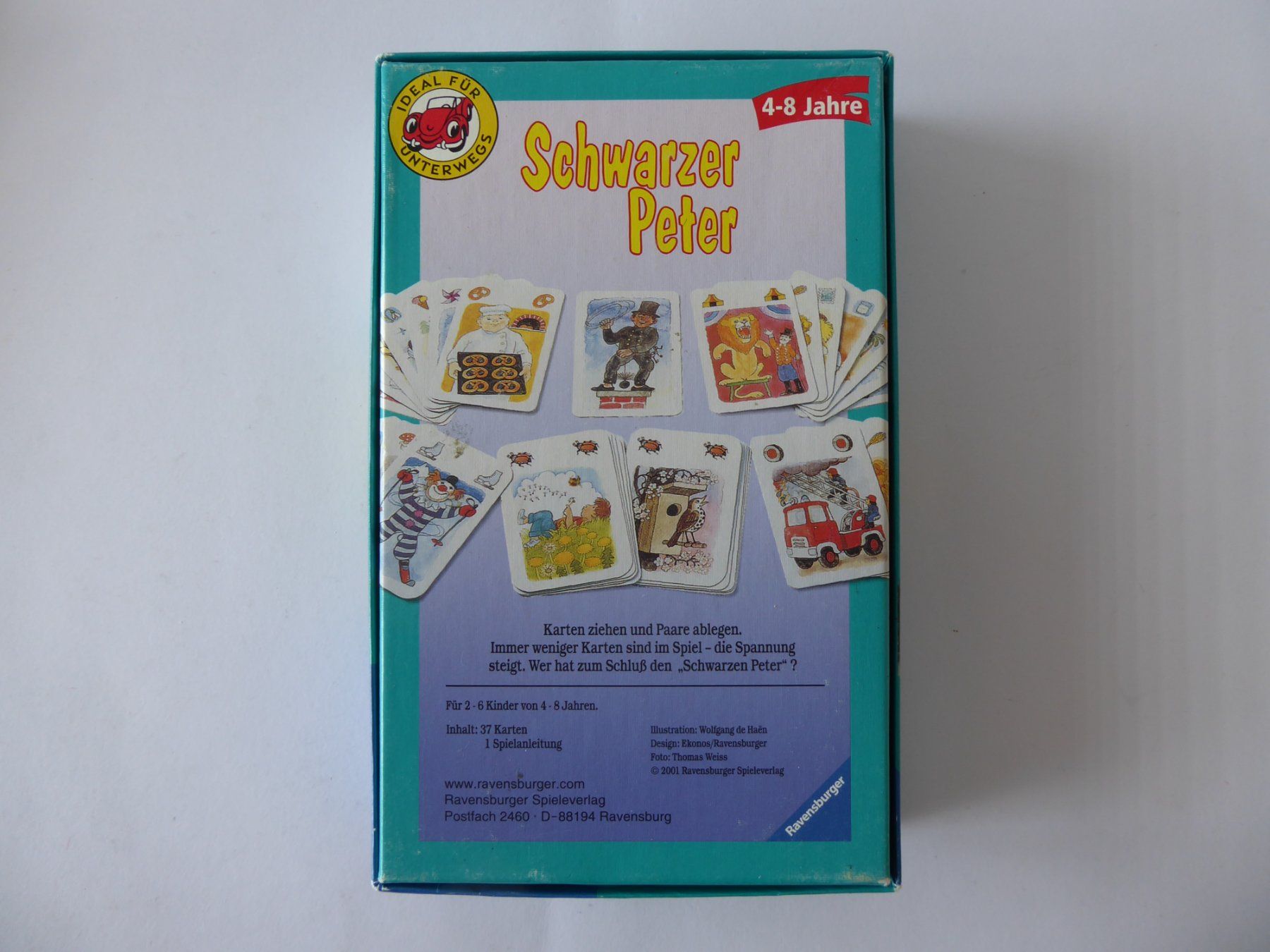 Ravensburger Giochi: Schöner Schwarzer Peter, Ravensburger 2001 – Usato da Turbenthal venduto da Panau 3