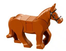 LEGO Minifigur Tier Pferd, dark orange (Art-Nr. 6370297)