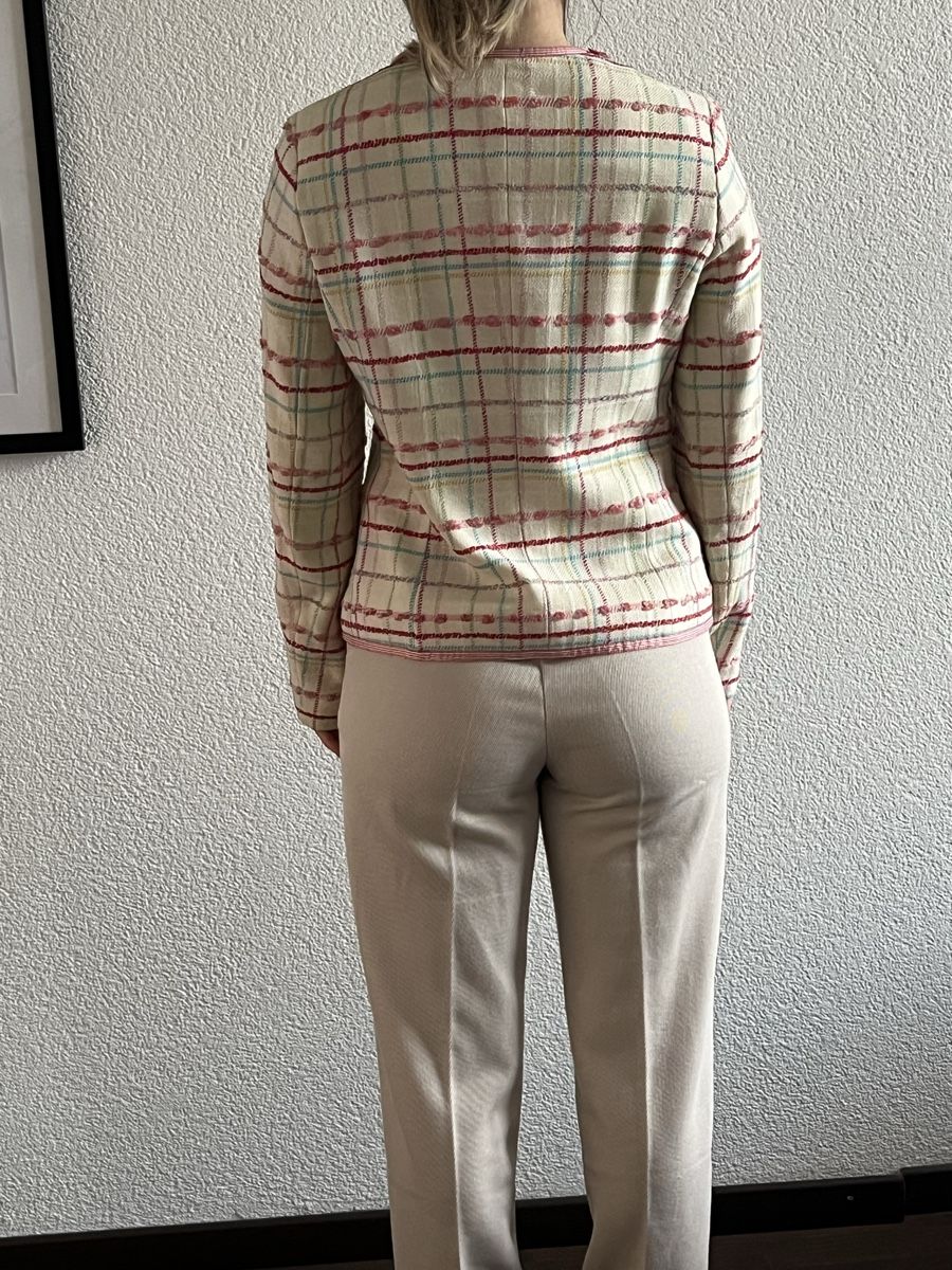 Giacche: Jäckchen Gr. 36 rosa weiss blau Prestige Paris – Usato da Zürich venduto da yvispirig 2