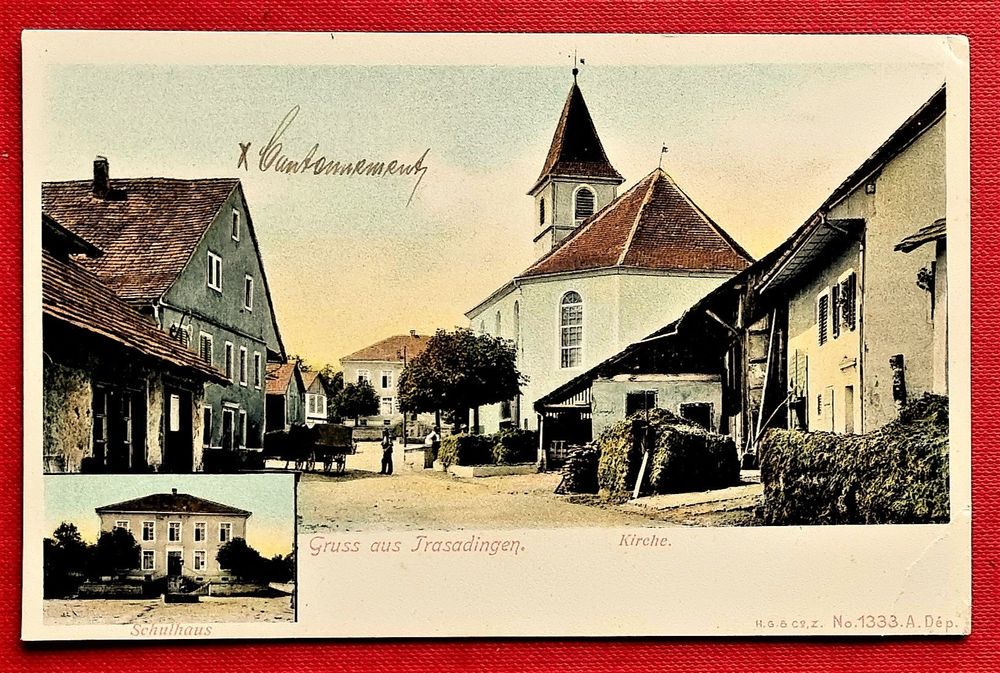 Trasadingen - Dorfansicht - Schulhaus - Kirche (Gebraucht) in Rothrist ...