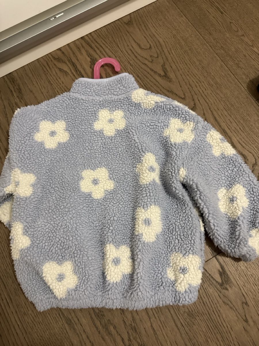 Next Giacche & Cappotti: Fleece pullover light blue with flowers used condition – Usato da Oberglatt ZH venduto da Sale12 4