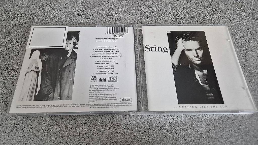CDs: Musik CD Sting - Nothing like the sun 1987 – Gebraucht aus Oberrieden von micy