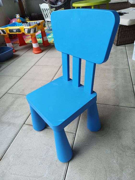 Ikea MAMMUT Kinderstuhl blau Kaufen auf Ricardo