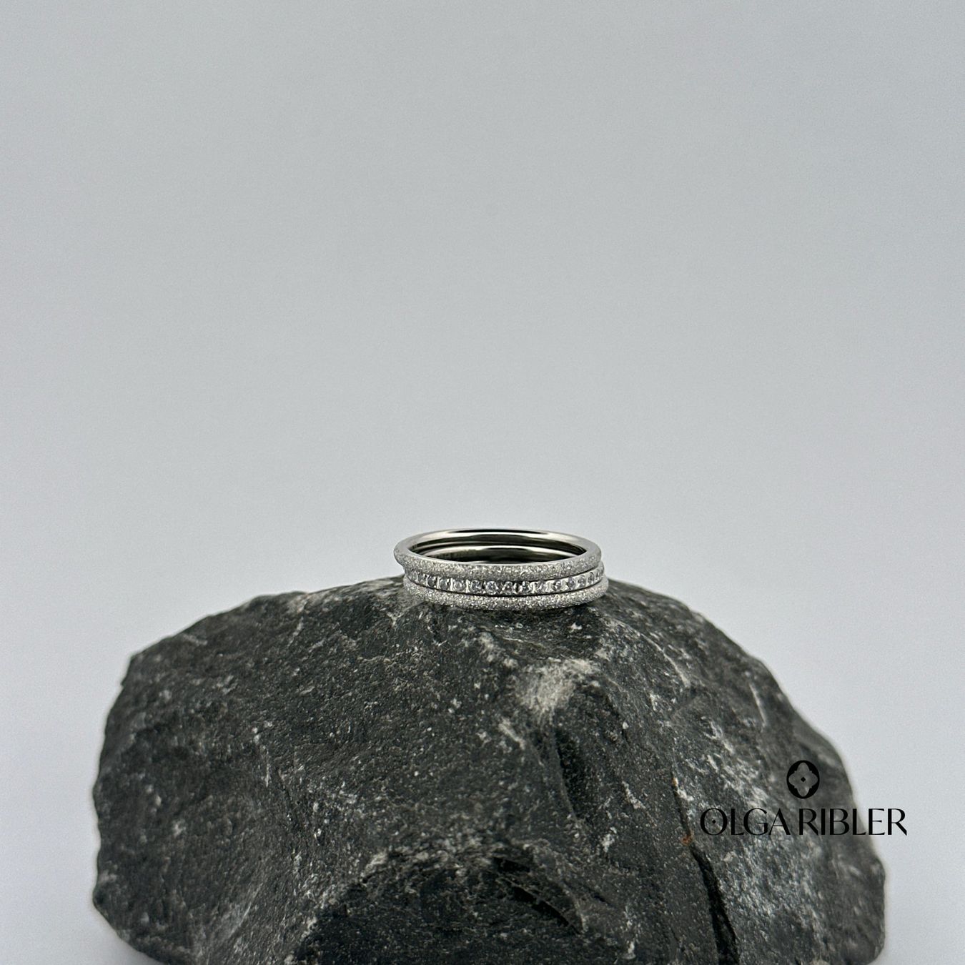 Olga Ribler Anelli: Ring SET Edelstahl Grösse 52 – Nuovo (secondo la descrizione) da Luzern venduto da Schmuckoutlet 1