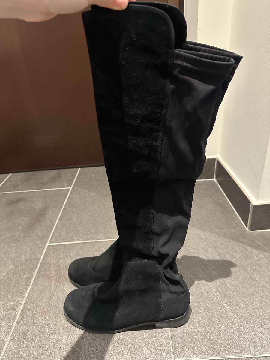 Stuart Weitzman Damenschuhe: Stuart Weitzman 5050 Boots Black, 37 – Gebraucht aus Genève von gra_xlk7 3