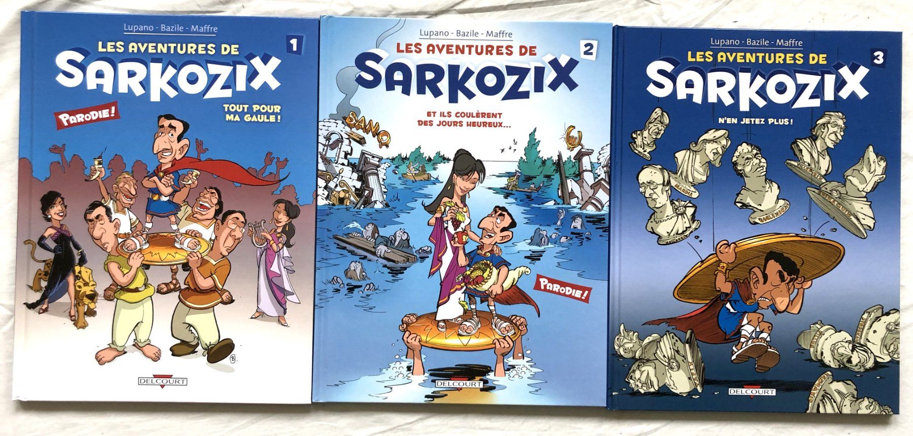 Fumetti: LES AVENTURES DE SARKOZIX - Tome 1/2/3 – Usato da Schaffhausen venduto da durruti