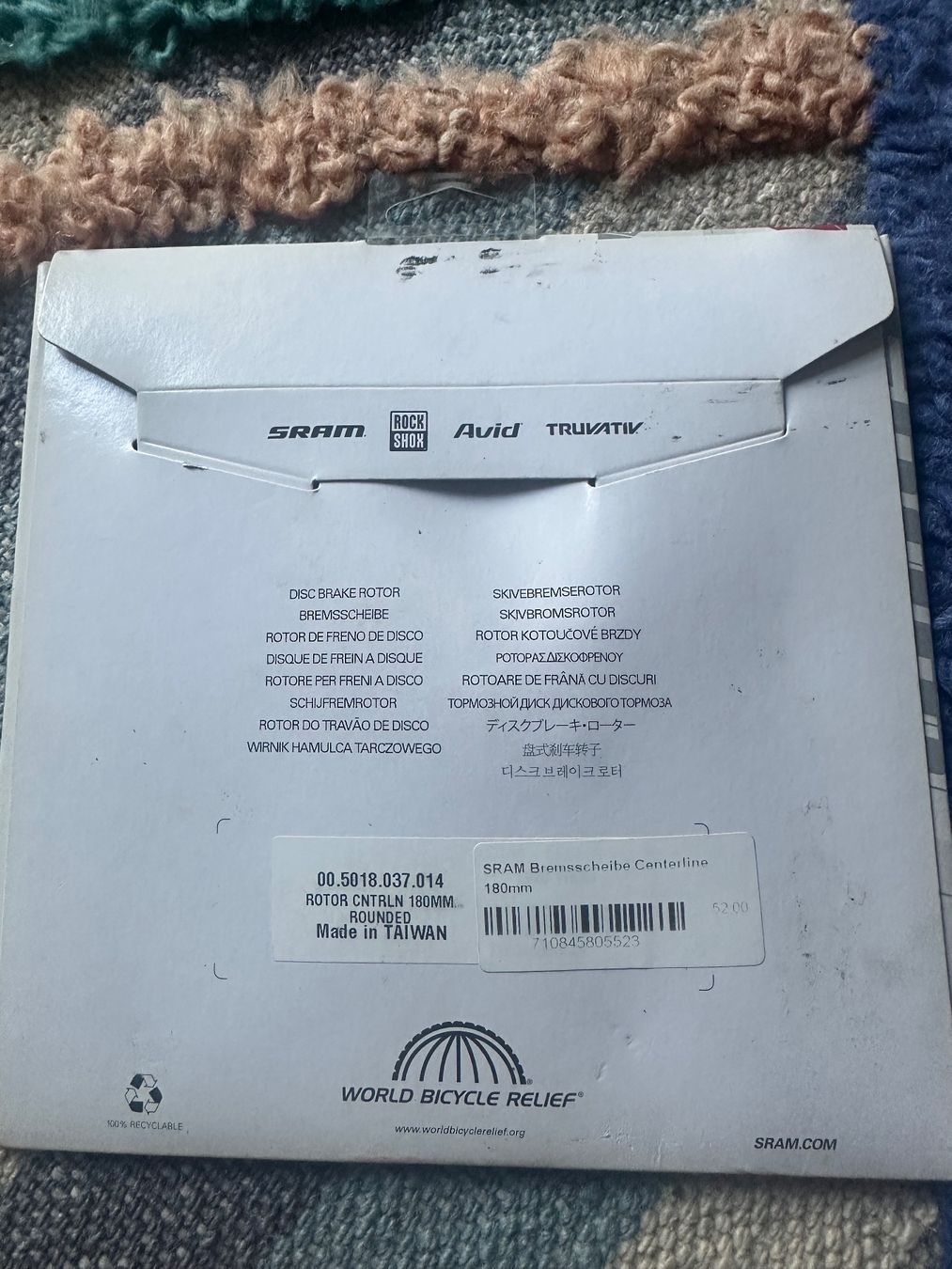 Ersatzteile: SRAM Bremsenscheibe Centerline 180mm neu – Neu und originalverpackt aus Tübach von Papu2017 1