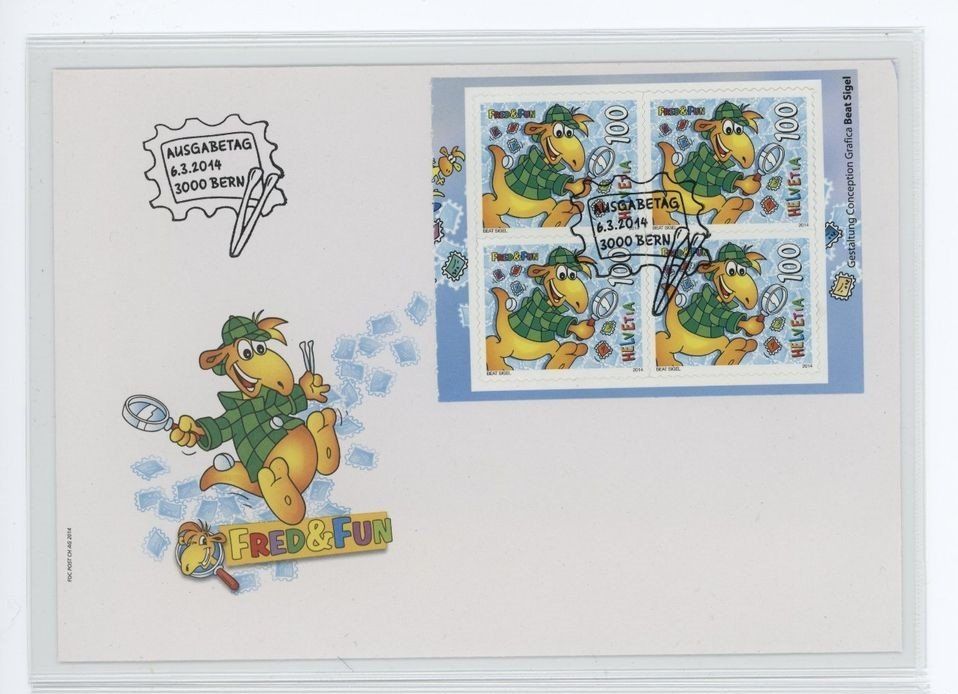Tutti i francobolli: Fred & Fun 2014, FDC aus Markenheftchen – Nuovo (secondo la descrizione) da Arch venduto da Noah819
