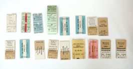Lot de tickets de train Zugticket Fahrkarten