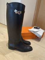 Hermès Stiefel Jumping, Schwarz, Grösse 39 wie neu