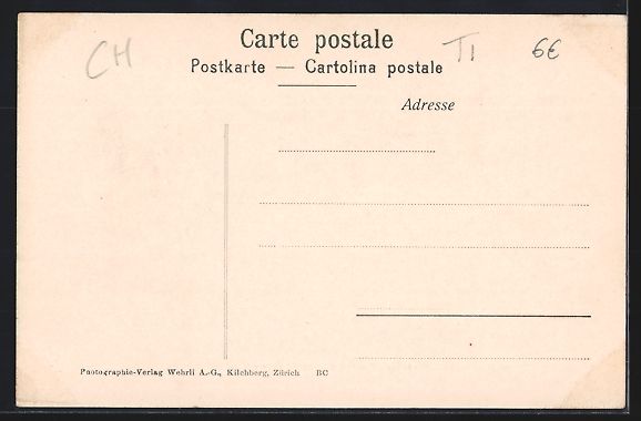 Cartoline postali: Ascona presso Locarno, Panorama mit Berg – Usato da Berlin venduto da bartko-reher 1