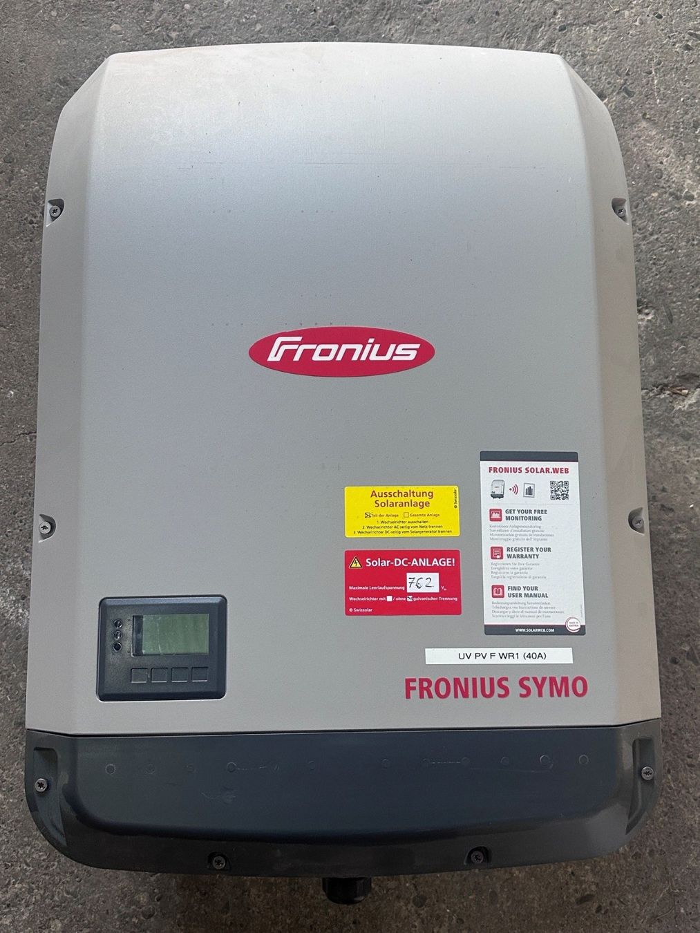 Fronius Inverter: Fronius Wechselrichter 17.5 ab Fr. 1.-- – Usato da Schüpfen venduto da Blueleader