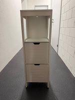 Weisse Badezimmer-Kommode mit 2 Schubladen