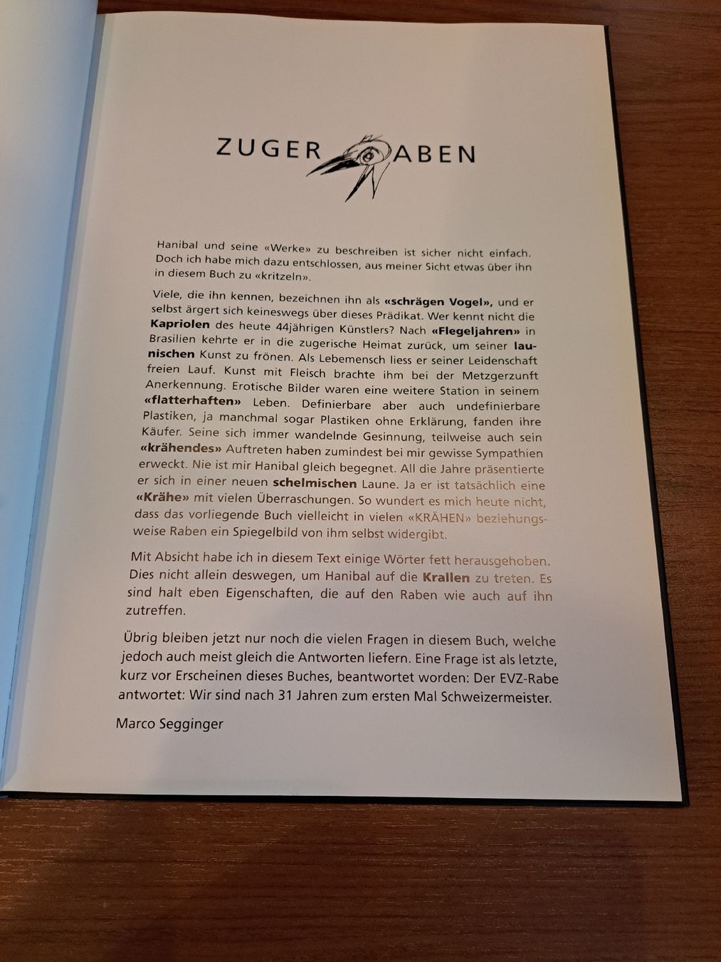 Bücher: Karikatur-Hanibal "Zuger Raben" – Gebraucht aus Rafz von MuriFinn 5