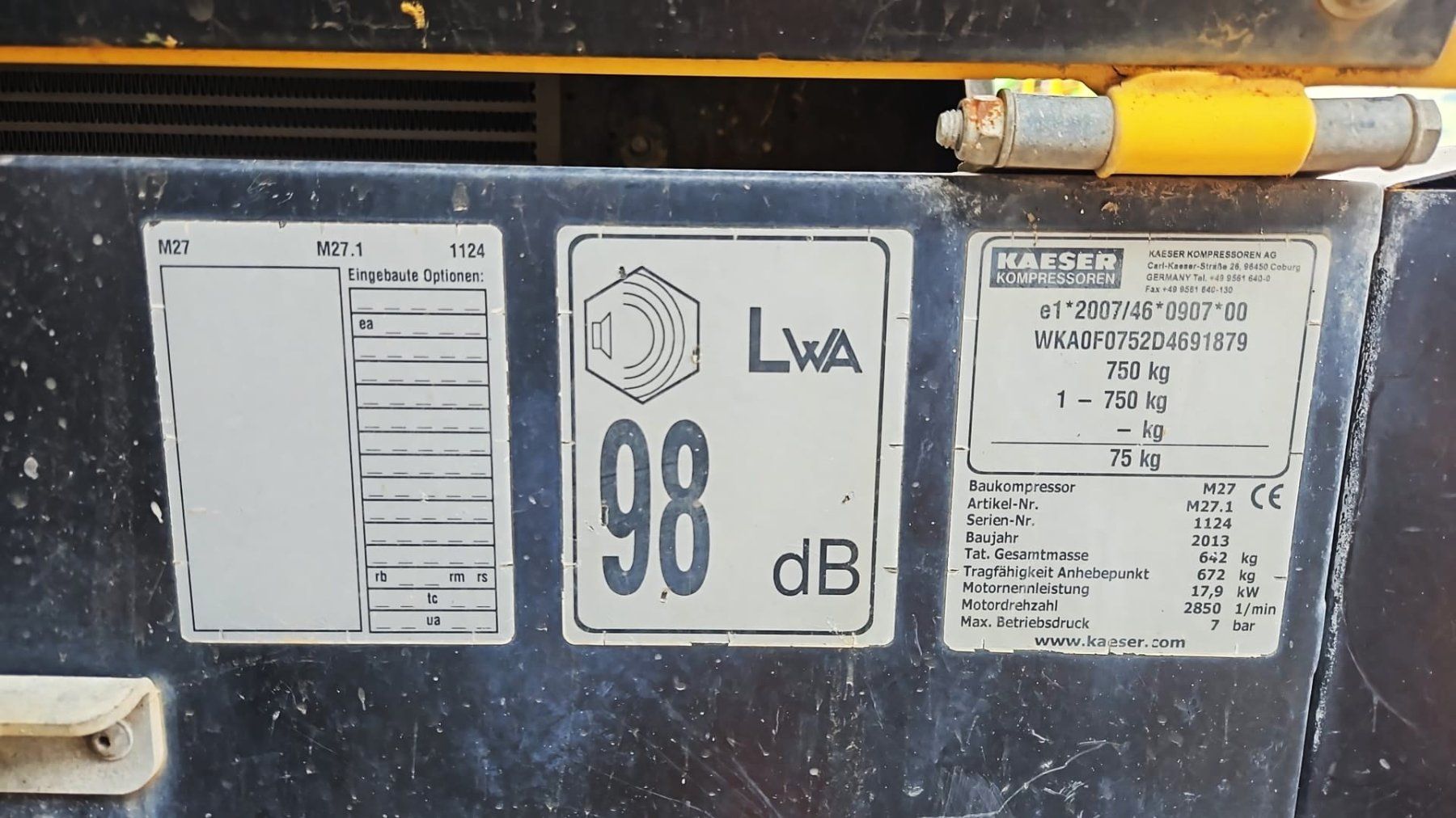 Kaeser Compressori: Kaeser M27 Kompressor | ab 1.- – Usato da Beckenried venduto da schlinggi1 5