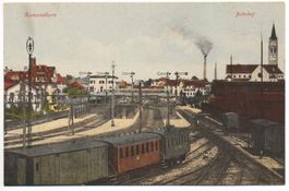 ROMANSHORN Bahnhof mit Bahn