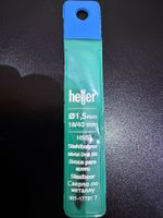 2x Heller HSS Metall-Spiralbohrer 1.5 mm, Gesamtlänge 40mm