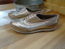 AGL goldener Schnürschuh Budapester Gr. 40 - 426324