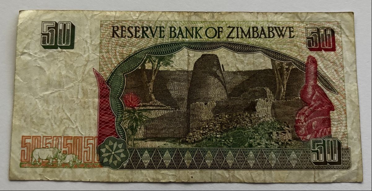 Banconote: Zimbabwe 50 Dollars 1994 – Usato da Algetshausen venduto da Carrhard 1
