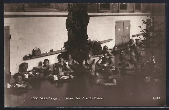 Cartoline postali: Loèche-les-Bains, Intérieur des Grands – Usato da Berlin venduto da bartko-reher